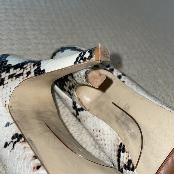 Nine West - faux snake skin heels - Picture 7 of 10